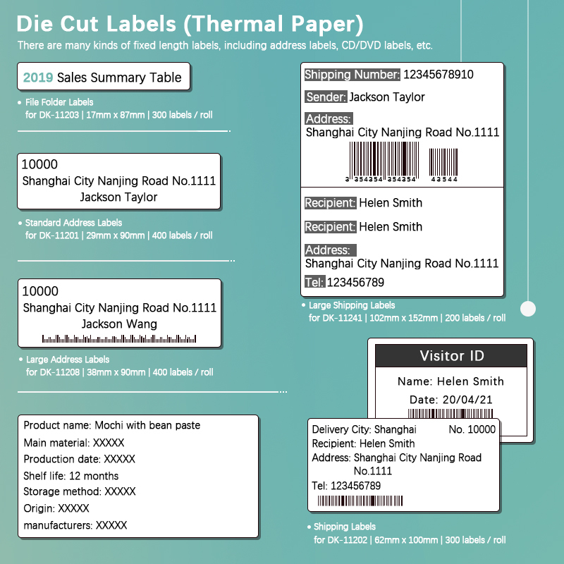 DK Die-Cut Labels ( EU )