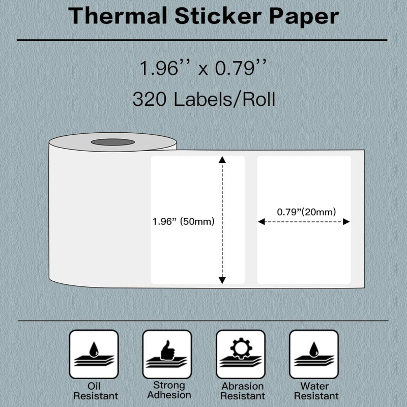 Rectangle Thermal Label