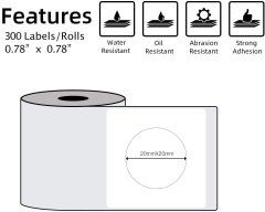 Circle and Round Thermal Label