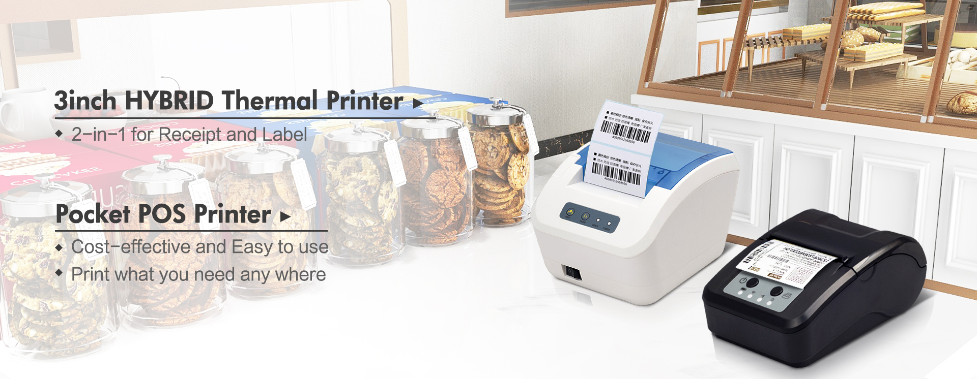 PS-P15 Mini Label Printer,Direct Thermal Printer