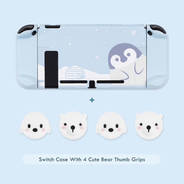 Winter Snowing Penguin Switch Case Cute Icehouse Case For Nintendo Switch Full Body Switch Protector Soft Tpu Shell For Nintendo Switch Accessories