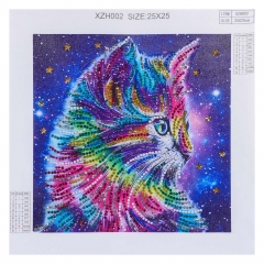 SX-DZ2002 Diamond Painting Kit Colorful Cat