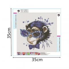 SX-S10013 35x35cm Diamond Painting Kits - Orangutan