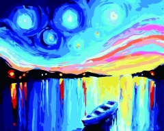 SX- GX294  Paint by numbers - Starry sky