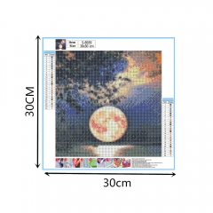 SX-S8939 30x40cm Diamond Painting Kits - Moon