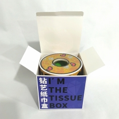 SX-DPP0001 Diamond Painting Products-Cylinder tissue box