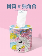 SX-DPP0001 Diamond Painting Products-Cylinder tissue box