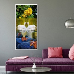 SX-J-1068  45X85cm Diamond Painting Kits - Swan