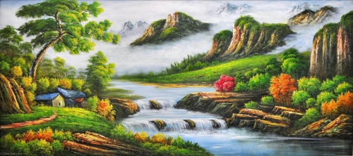 SX-J-1072   100X50cm Diamond Painting Kits - Landscape