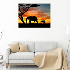 SX-J-922  30X40cm  Diamond Painting Kits - Elephant