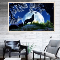 SX-E030  30X40cm  Diamond Painting Kits - Wolf