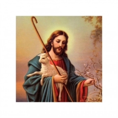 SX-L0919-02  35X35cm  Diamond Painting Kits - Lamb and Jesus