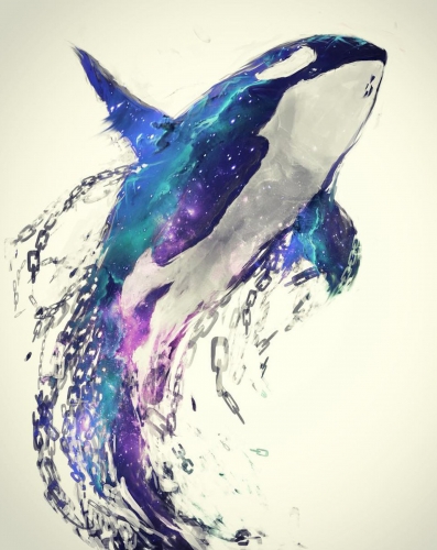 SX-S10120  30X40cm  Diamond Painting Kits - Dolphin