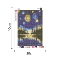 SX-W039  30X40cm  Diamond Painting Kits - Starry sky