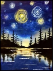 SX-W039  30X40cm  Diamond Painting Kits - Starry sky