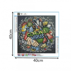 SX-J-906  40X40cm  Diamond Painting Kits - Character