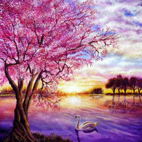 SX-S10020  30X30cm  Diamond Painting Kits - Landscape painting