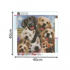 SX-S10003  40X40cm  Diamond Painting Kits - Dog buddy