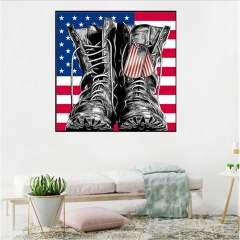 SX-S10019  30X30cm  Diamond Painting Kits - Army boots