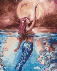 SX- GX2390  Paint by numbers - Mermaid