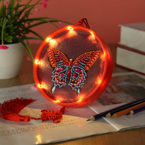 SX-AA063 15X15cm LED Diamond Painting Kit  - Butterfly