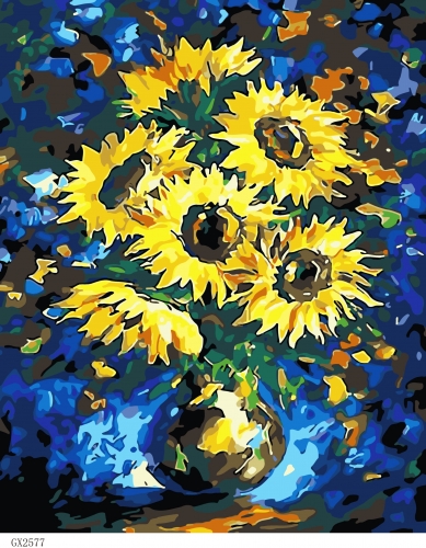 SX- GX2577   Paint by numbers - Sunflower