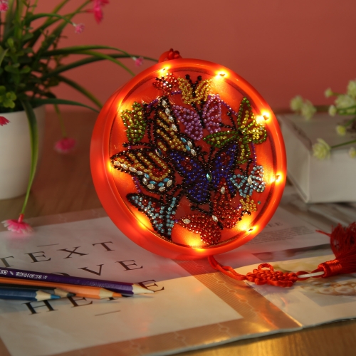 SX-AA057 15X15cm  LED Diamond Painting Kit  - Butterfly