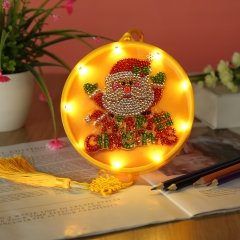 SX-AA067 15X15cm  LED Diamond Painting Kit  -  Santa Claus