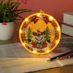 SX-AA068  15X15cm  LED Diamond Painting Kit  - Christmas