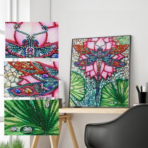 SX-DZ503-S11024  30x30cm Diamond Painting Kit -  Dragonfly