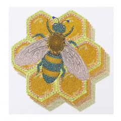 SX-DZ502-S11011  30x30cm Diamond Painting Kit -  Bee