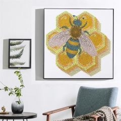 SX-DZ502-S11011  30x30cm Diamond Painting Kit -  Bee