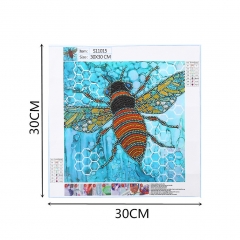 SX-DZ504-S11015   30x30cm  Diamond Painting Kit -  Bee