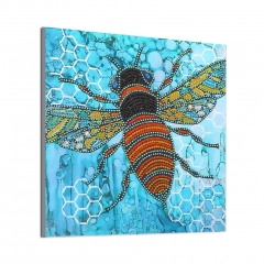 SX-DZ504-S11015   30x30cm  Diamond Painting Kit -  Bee