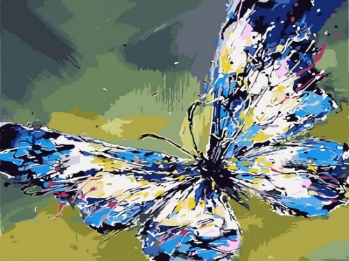 SX- GX3163-YHGJ75869   Paint by numbers - Butterfly