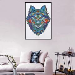 SX-V010   30x30cm  Diamond Painting Kit -  Wolf