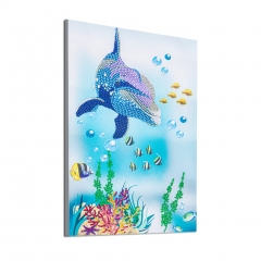 SX-DZ513 Special Shaped Diamond Painting Kits- Dolphin