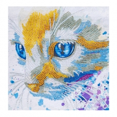 SX-DZ508 Special Shaped Diamond Painting Kits- Cat