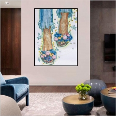 SX-V027   Special Shaped Diamond Painting Kits - Foot