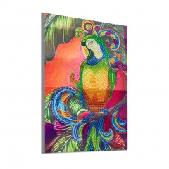 SX-V031   Special Shaped Diamond Painting Kits - Parrot 