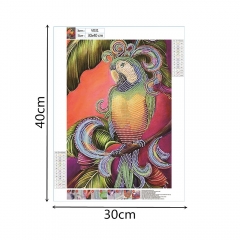 SX-V031   Special Shaped Diamond Painting Kits - Parrot 