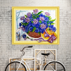 SX-DZ005   Special Shaped Diamond Painting Kits - Flower 