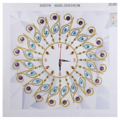 SX-DZ078 35X35cm Diamond Painting Kit - Clock