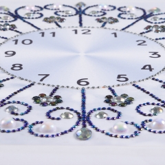SX-DZ085  35X35cm Diamond Painting Kit - Clock