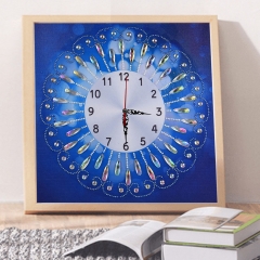 SX-DZ083  35X35cm Diamond Painting Kit - Clock