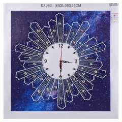SX-DZ082 35X35cm Diamond Painting Kit - Clock