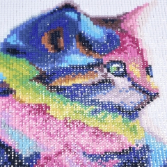 SX-F004  25X25cm   Diamond Painting Kits - Color cat