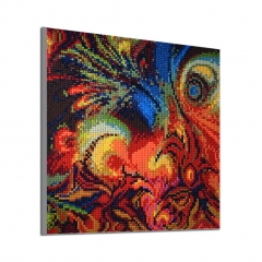 SX-F019  30X30cm   Diamond Painting Kits - Colorful flower