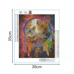 SX-F020  30X35cm   Diamond Painting Kits - Color wolf