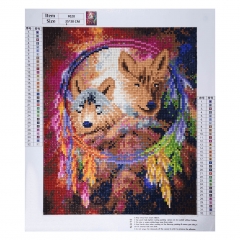 SX-F020  30X35cm   Diamond Painting Kits - Color wolf